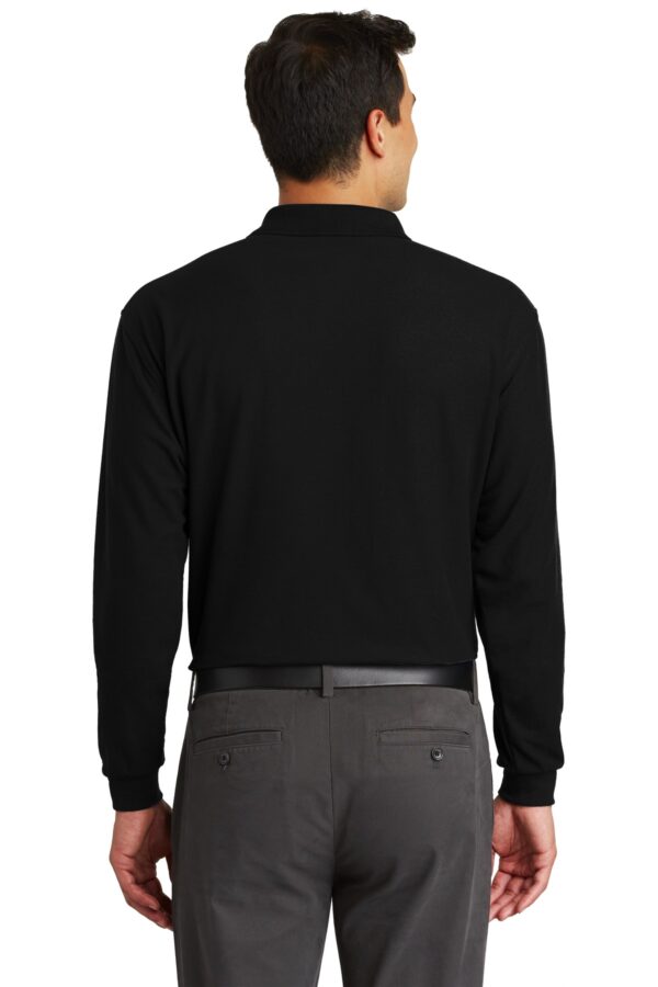 Port Authority Long Sleeve Silk Touch Polo with Pocket.  K500LSP - Image 2