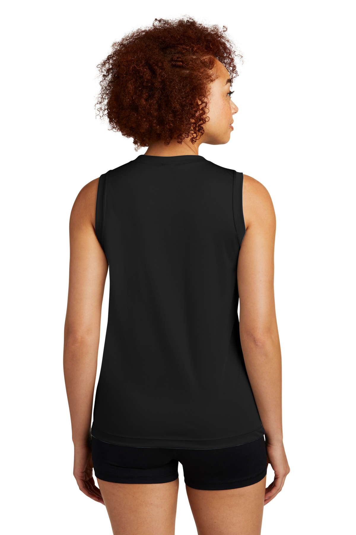 Sport-Tek Ladies Sleeveless PosiCharge Competitor V-Neck Tee. LST352 - Image 2