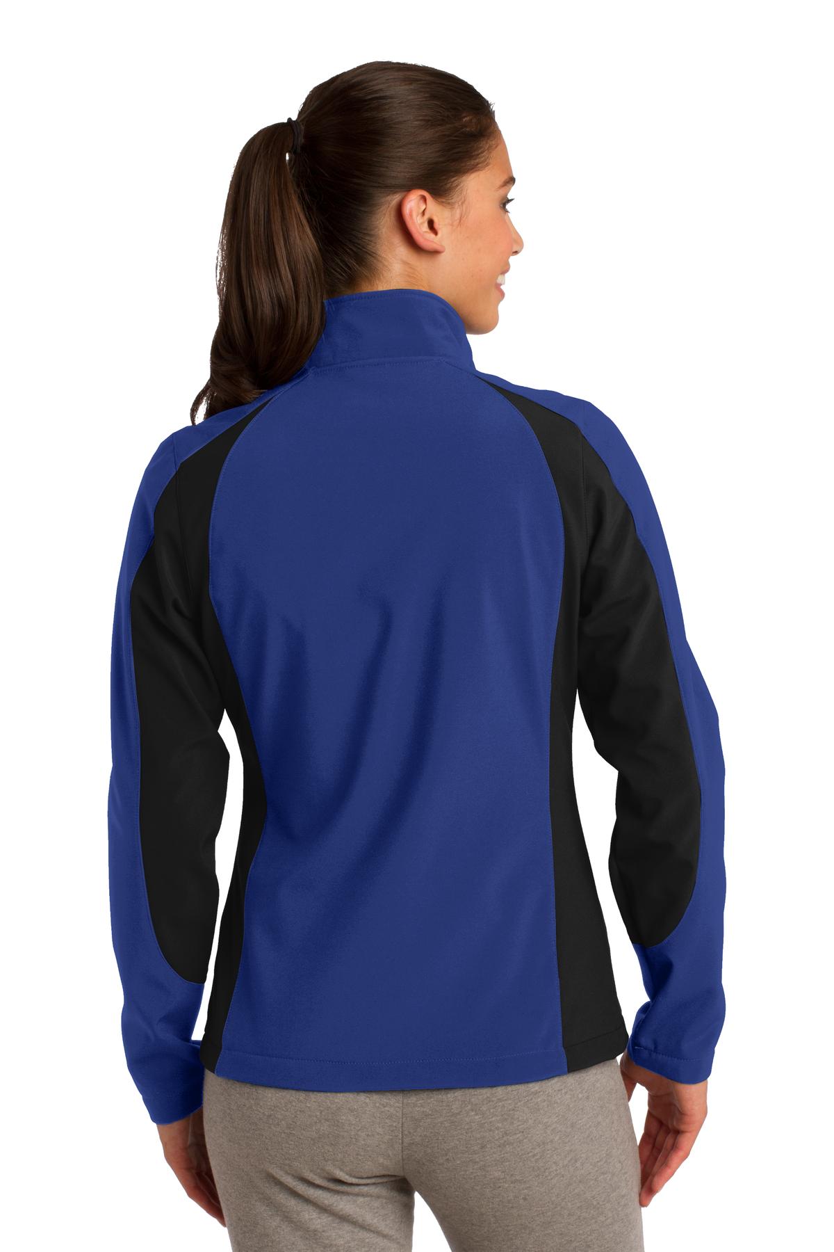Sport-Tek Women's Colorblock Soft Shell Jacket. LST970 - Image 2