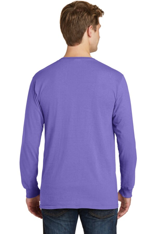 Port & Company Beach Wash Garment-Dyed Long Sleeve Pocket Tee  PC099LSP - Image 2