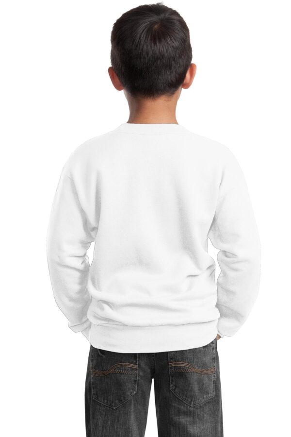 Port & Company - Youth Core Fleece Crewneck Sweatshirt.  PC90Y - Image 2